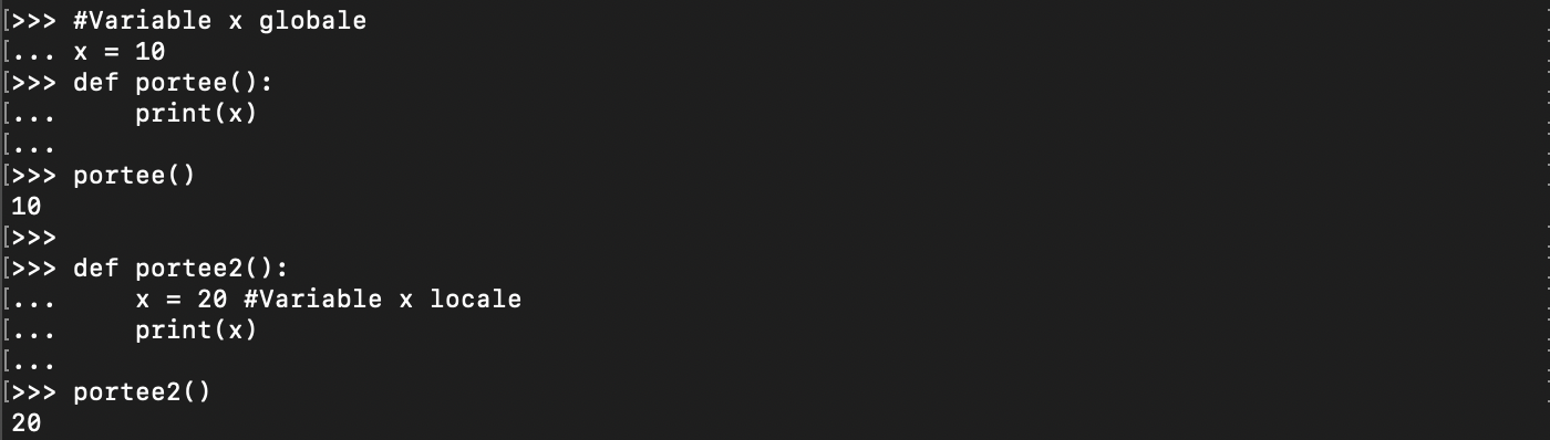 Accès à une variable globale Python depuis un espace local