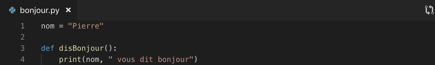 Création d&rsquo;un module Python