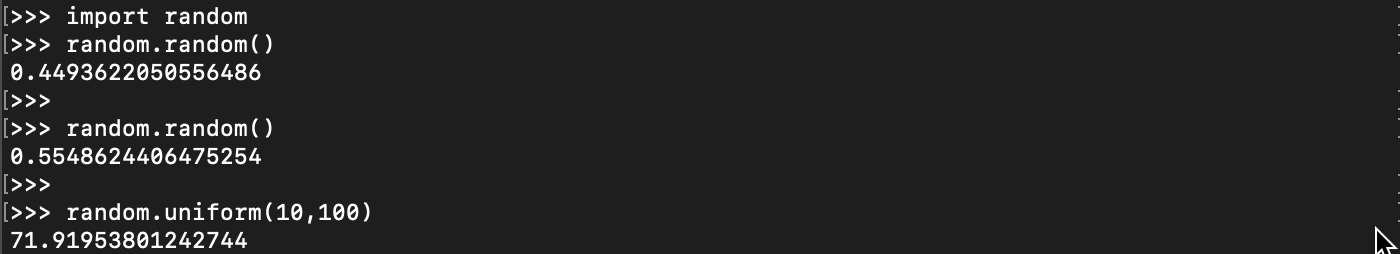 Présentation du module Python Random